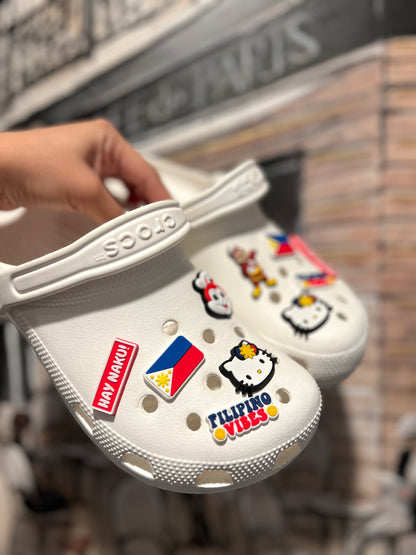 Set Of 9🇵🇭Filipino Shoe/Croc Charms- Pinoy/Pinay Philippines USA Seller