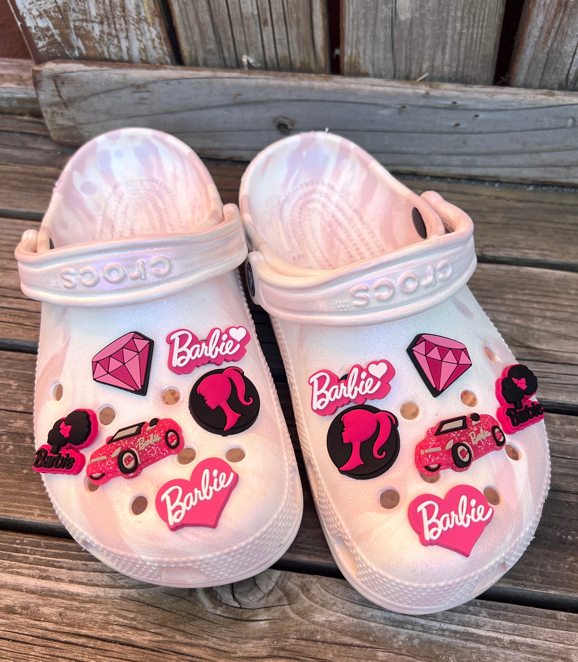 6PCS Pink Barbie Shoe Clips , Shoe Charms , Shoe Decorations , Pink Ch –  Little Pinay Shop